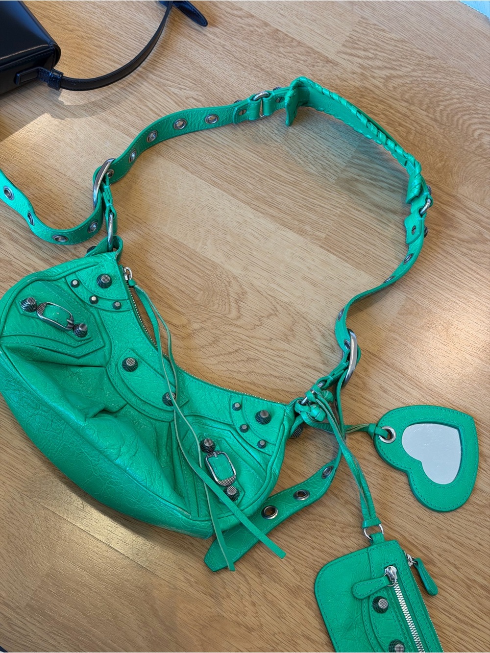 Balenciaga Le Cagole Green Women’s Shoulder Bag XS size